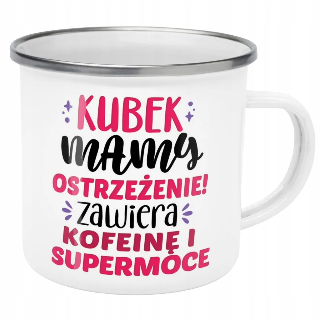 Emaliowany Kubek Garnuszek Dzień Matki Dla Mamy Prezent Kubek Mamy