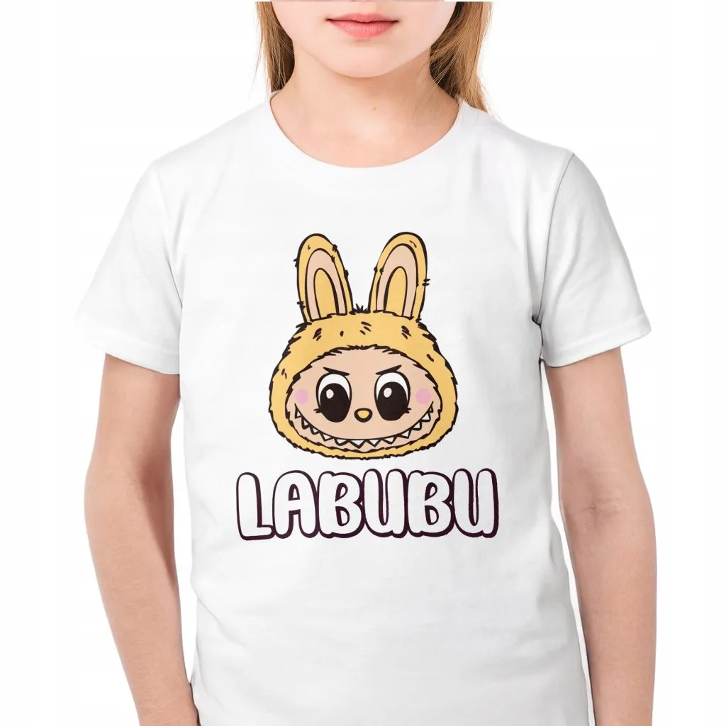 Koszulka biała dziecięca Labubu Dla Fanów Bajki