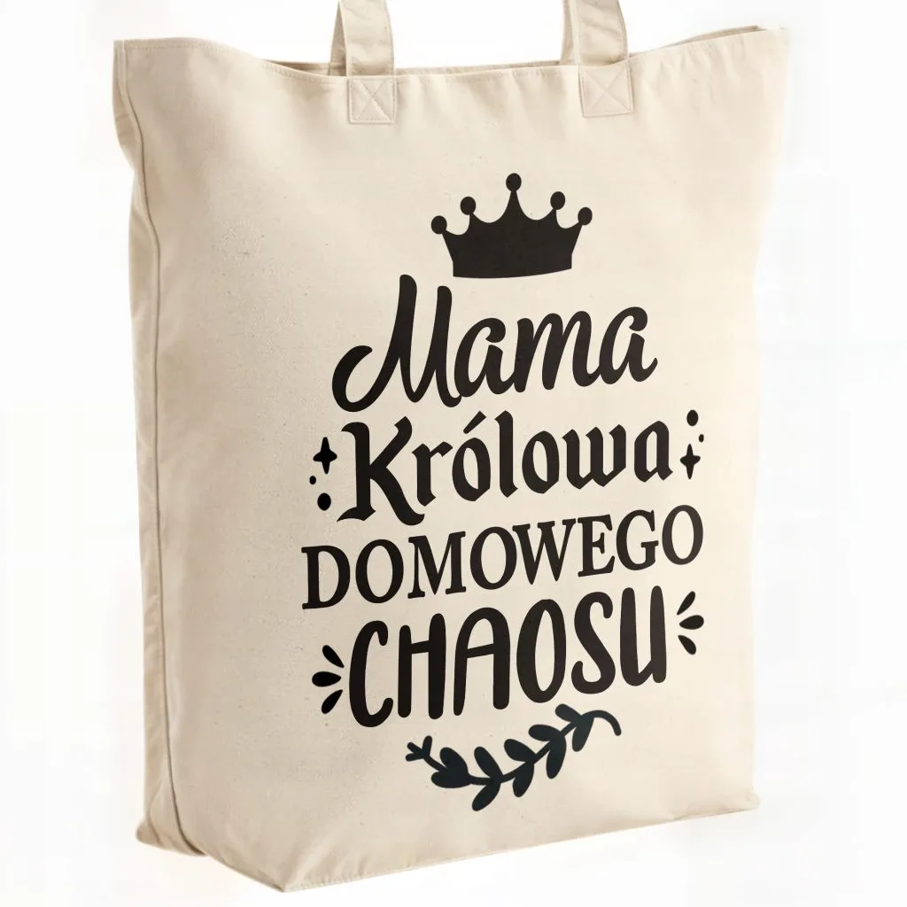 Torba bawełniana premium na zakupy Dzień Matki Prezent Królowa Chaosu