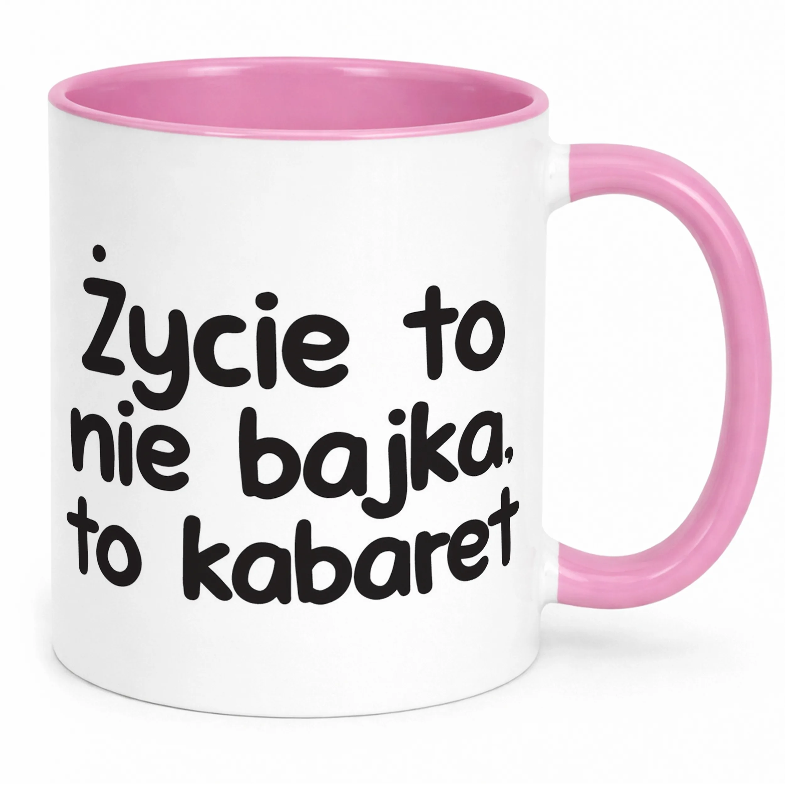 Kubek Różowy Życie To Nie Bajka Śmieszny Zabawny Prezent