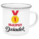 Emaliowany kubek garnuszek prezent na dzień dziadka Najlepszy Dziadek