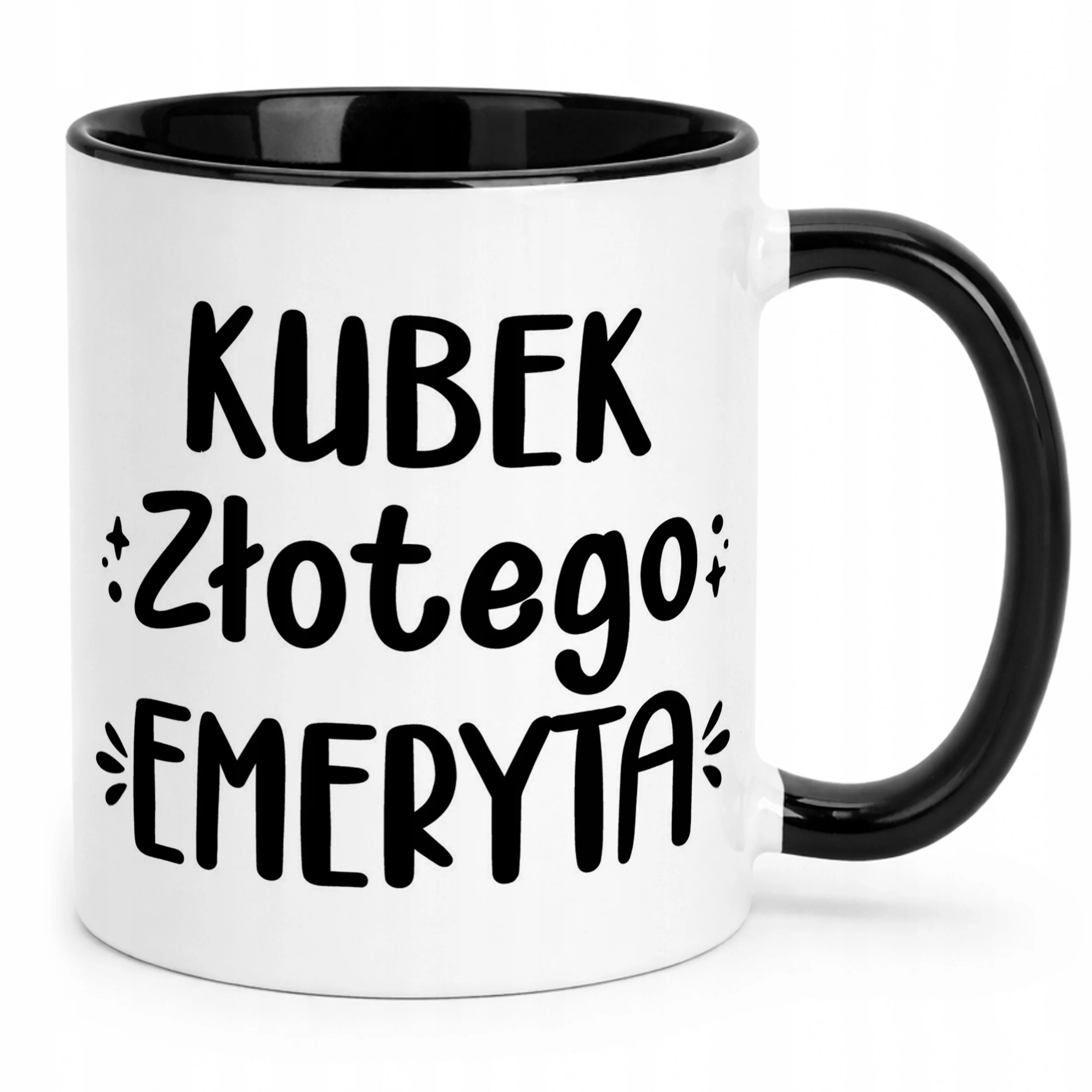 Kubek Czarny z okazji Emerytury Dla Emeryta Prezent Upominek