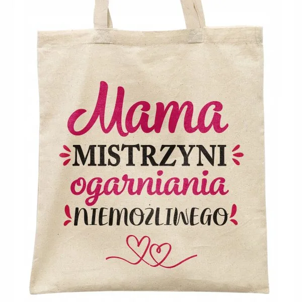 Torba bawełniana na zakupy Dzień Matki Dla Mamy Prezent Mama Mistrzyni