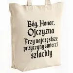 Torba bawełniana premium na zakupy 1670 Bóg Honor Ojczyzna