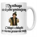 Kubek ceramiczny 1670 My Nikogo Nie Dyskryminujemy Jan Paweł Prezent