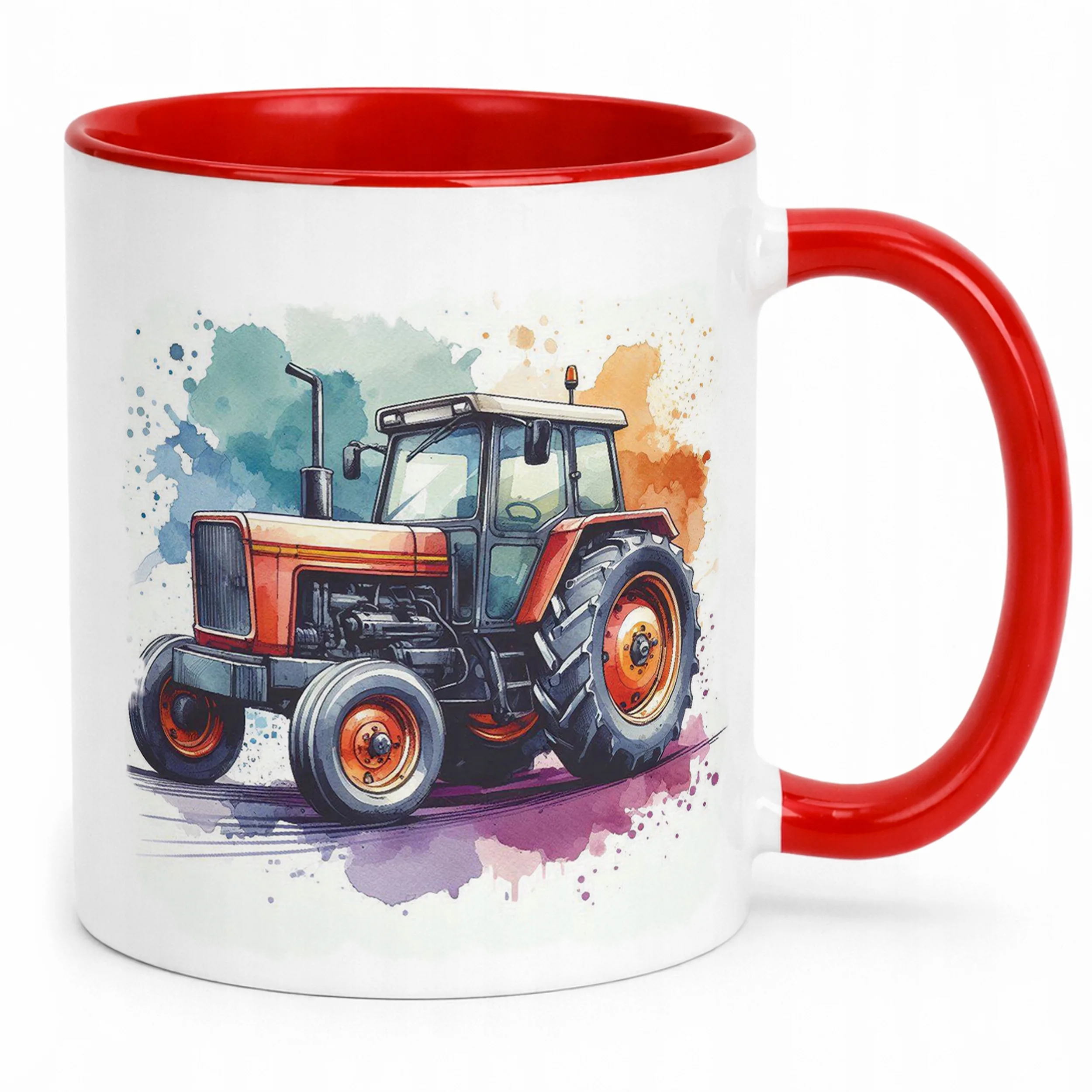 Kubek Czerwony Dla Fanów Traktorów Rolników Traktor Prezent Upominek