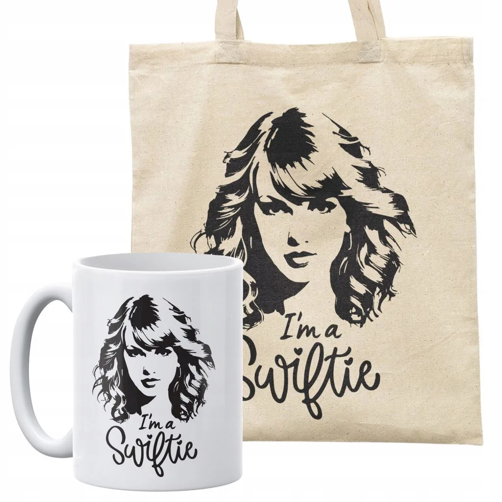 Zestaw torba bawełniana na zakupy + kubek Taylor Swift Dla Fanów
