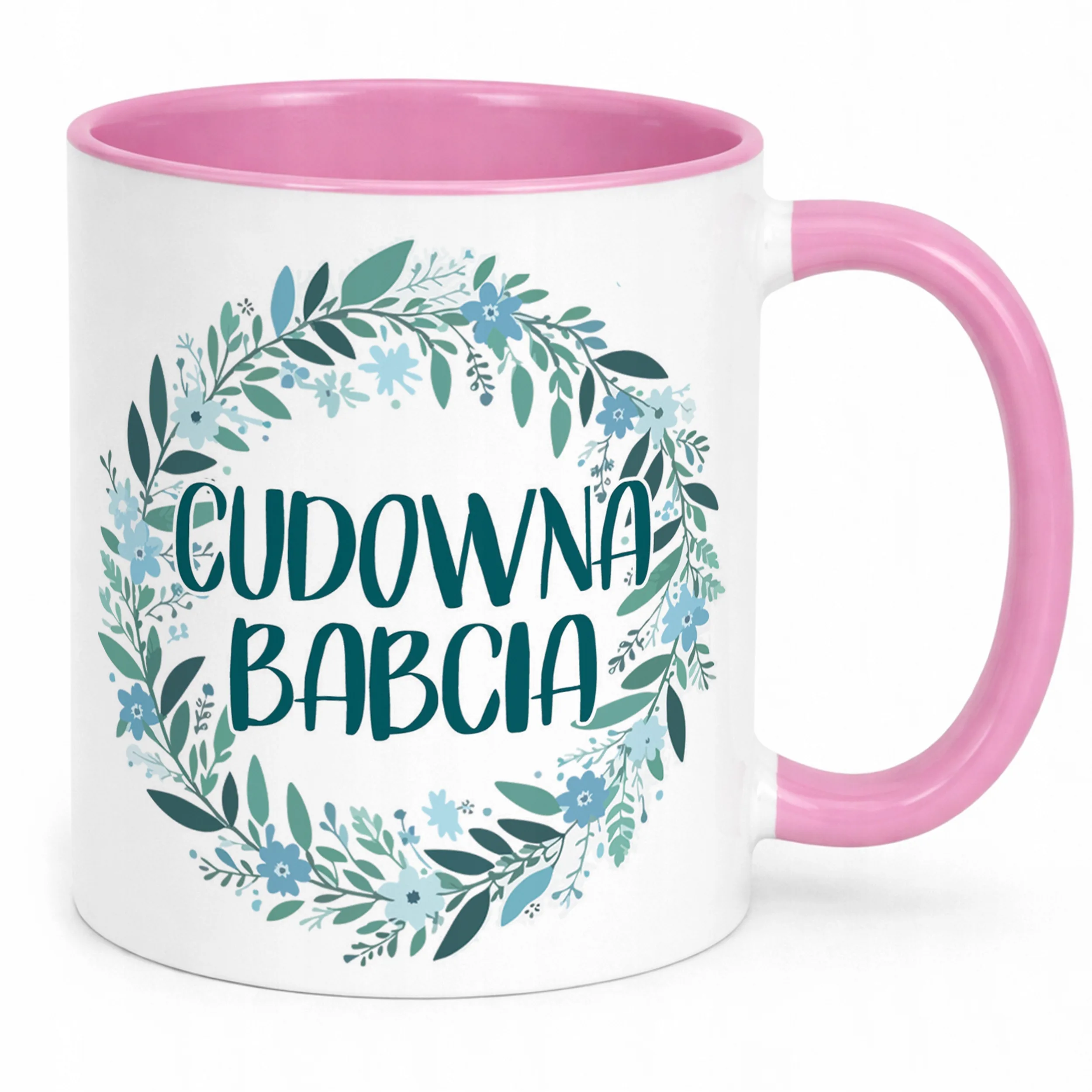 Kubek Różowy Dzień Babci Dla Babci Prezent Upominek
