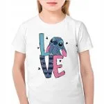 Koszulka biała dziecięca Stitch Lilo i Stich Dla Fanów