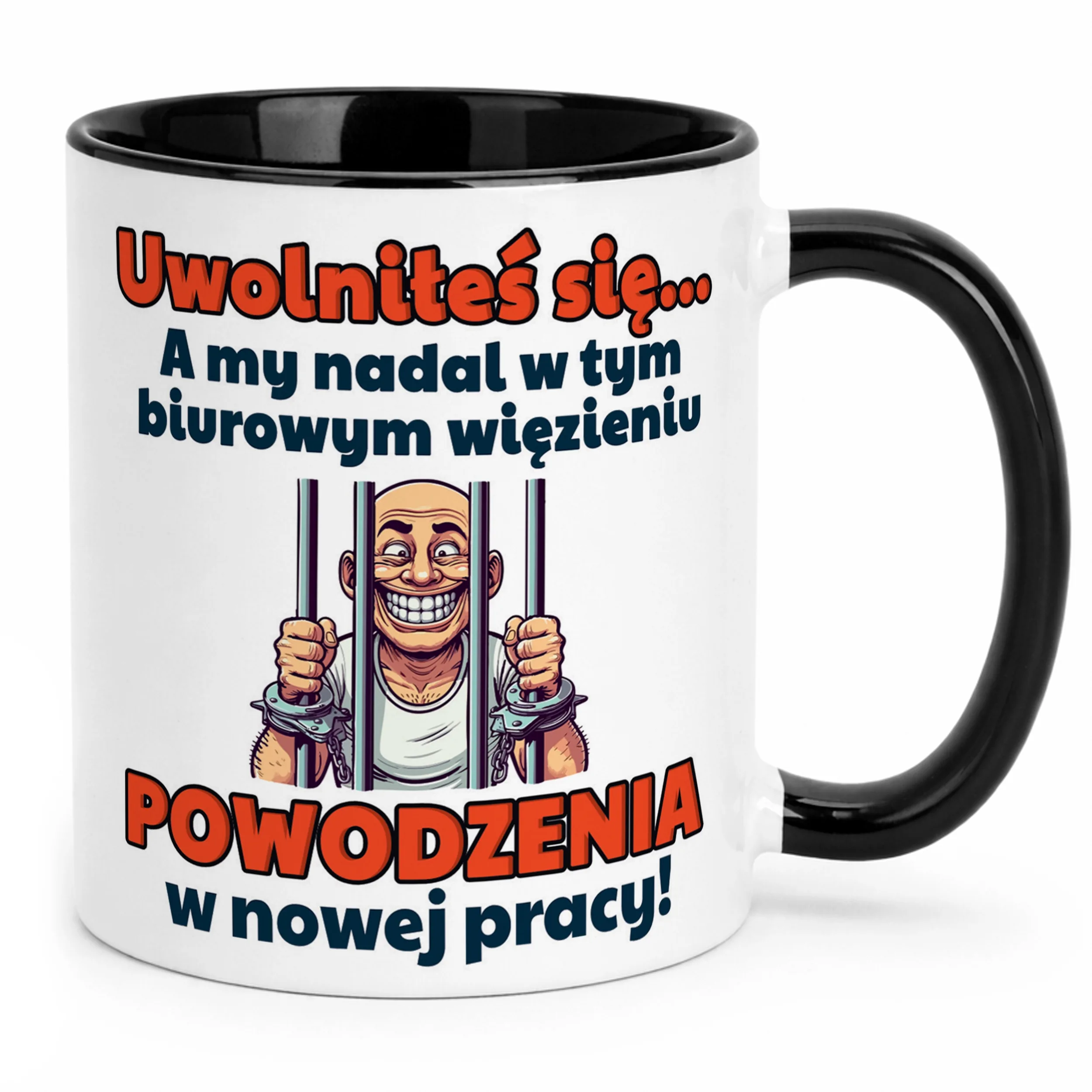 Kubek Czarny Pożeganie Odejście z Pracy Dla Kolegi Prezent