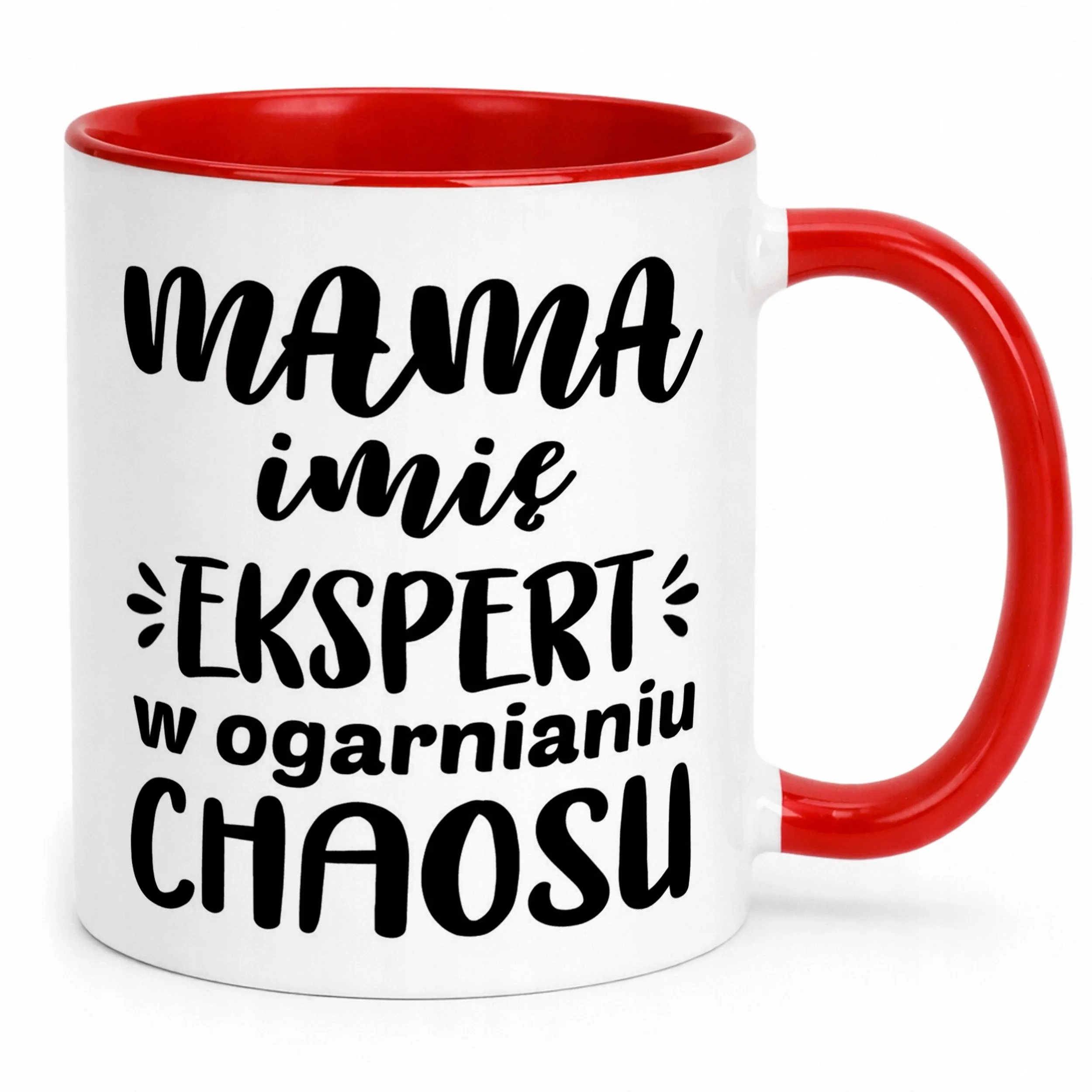 Kubek Czerwony Personalizowany Dzień Matki Dla Mamy Prezent Upominek