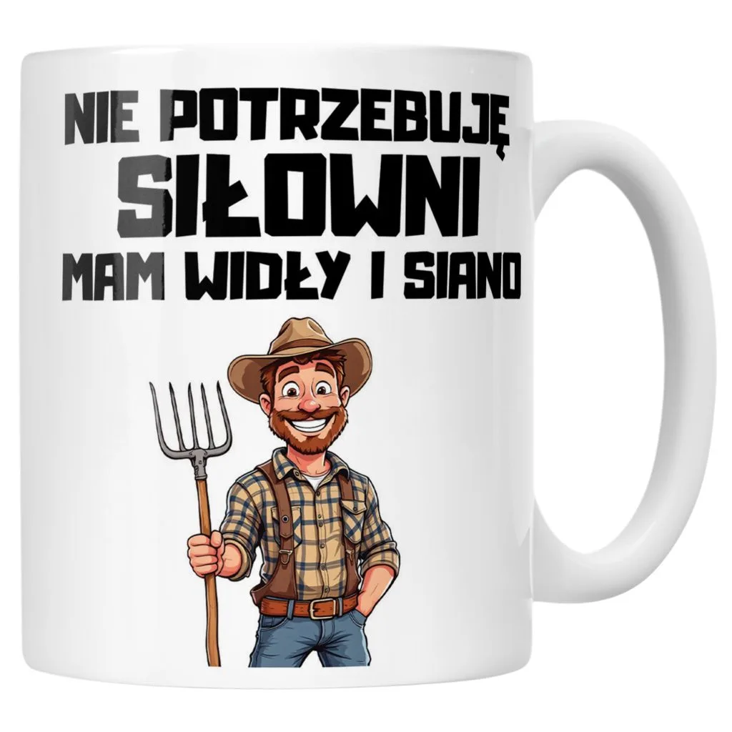 Kubek ceramiczny Rolnik Dla Rolnika Traktor Zabawny Prezent Upominek