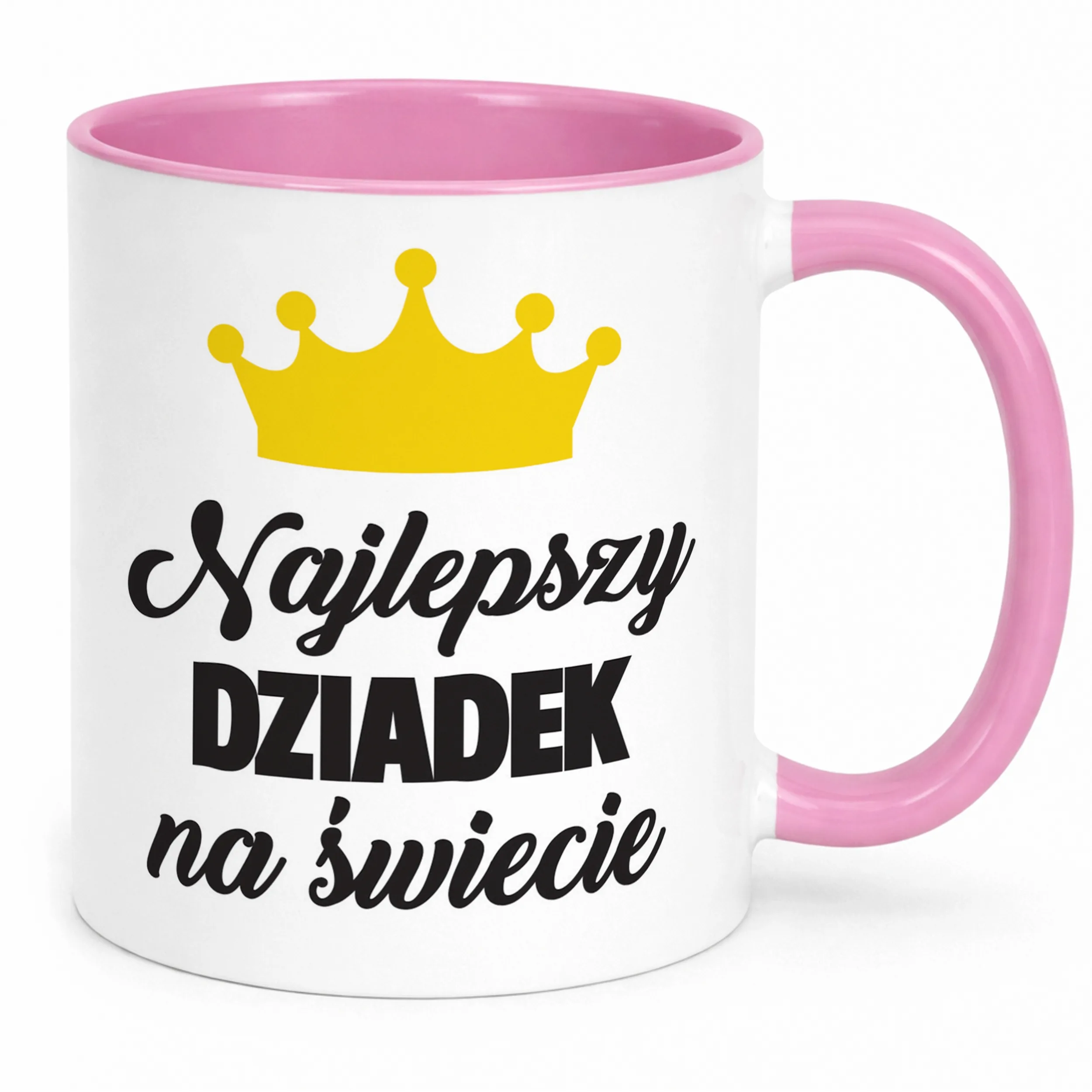Kubek Różowy Dzień Dziadka Najlepszy Dziadek Prezent Upominek