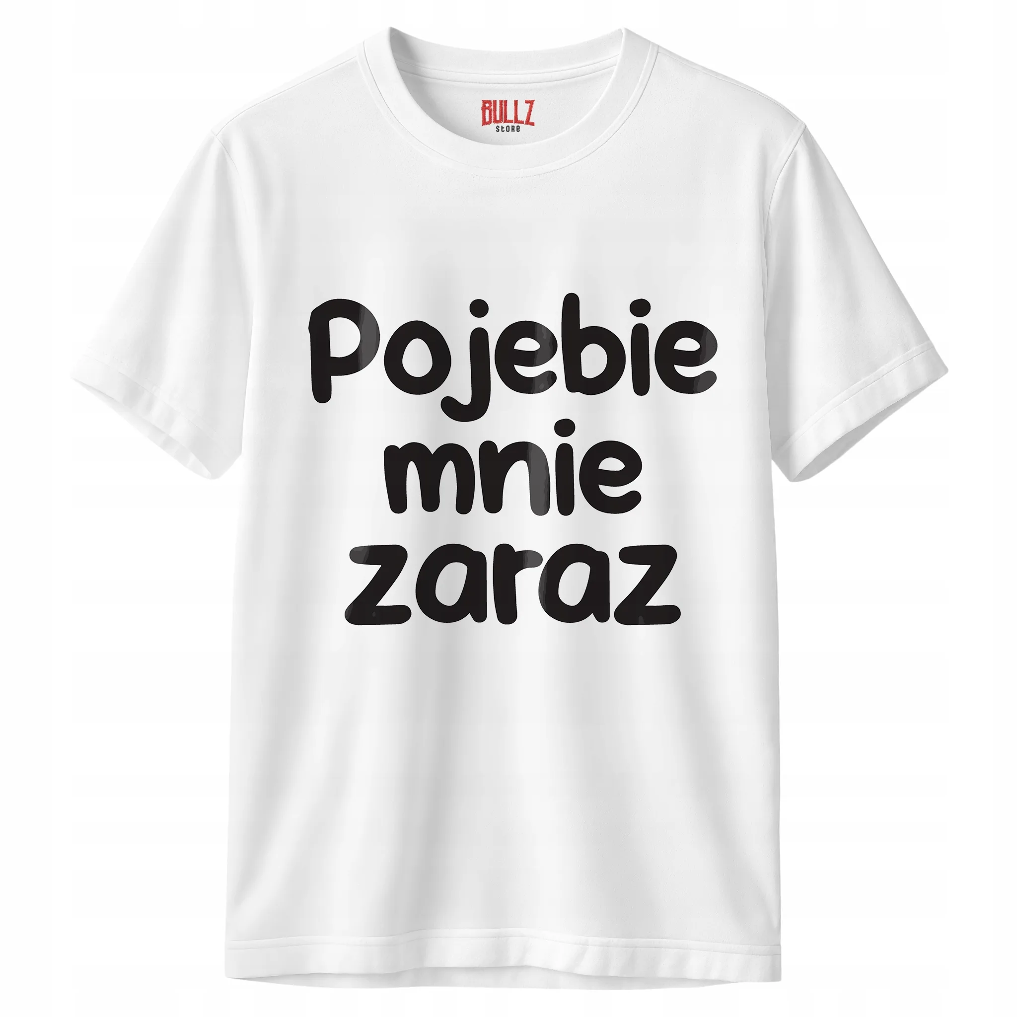 Koszulka biała męska Poje**e Mnie Zaraz Zabawny Prezent
