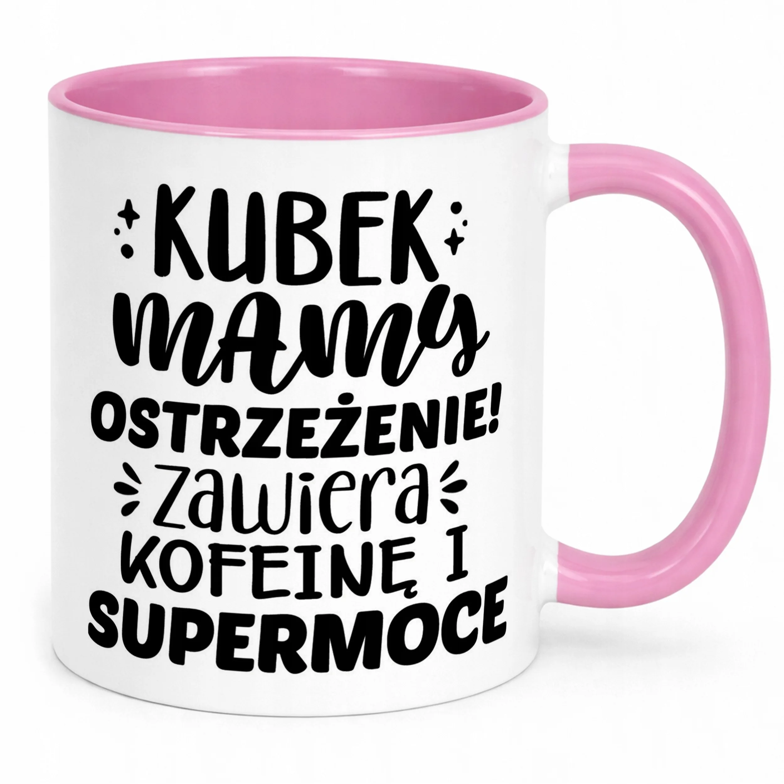 Kubek Różowy Dzień Matki Dla Mamy Prezent Kubek Mamy Ostrzeżenie
