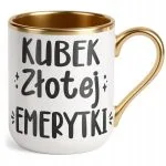 Kubek Premium Złoty Z okazji Emerytury Dla Emerytki Prezent