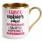 Kubek Premium Złoty Personalizowany Dzień Matki Dla Mamy Prezent Upominek