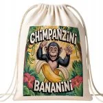 Plecak bawełniany Chimpanzini Bananini viral tiktok brainrot