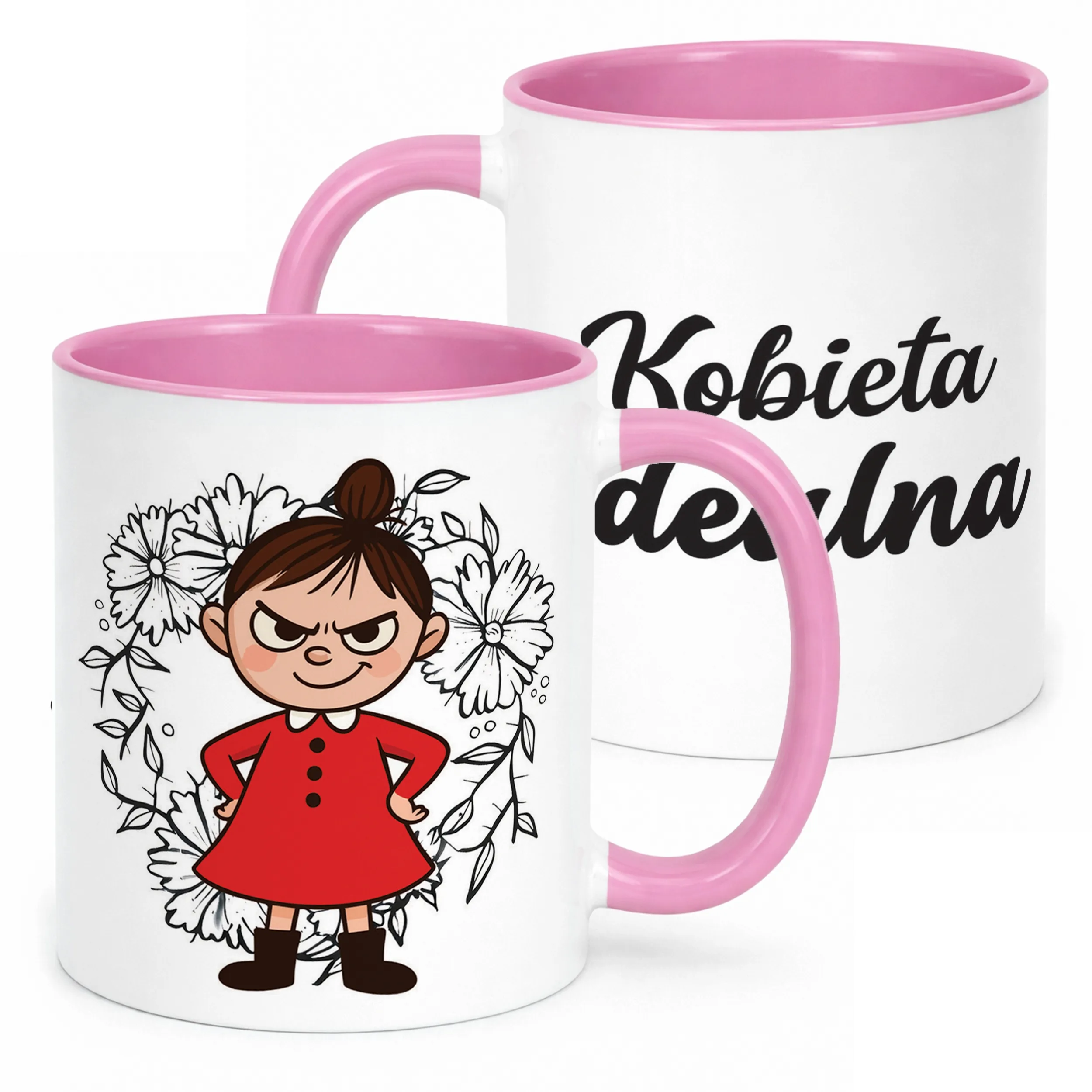 Kubek Różowy Dzień Kobiet Dla Kobiety Dziewczyny Prezent Upominek