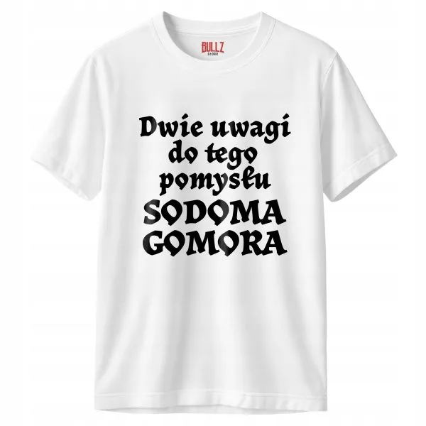 Koszulka biała męska 1670 Sodoma Gomora