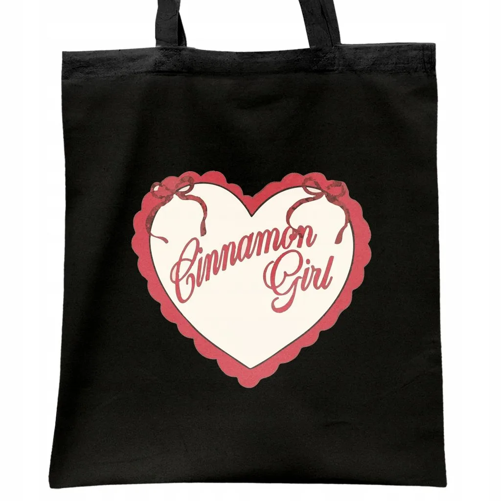Torba bawełniana czarna na zakupy Lana Del Rey Cinnamon Girl Dla Fanów