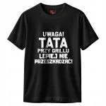 Koszulka czarna męska Dzień Ojca Dla Taty Prezent