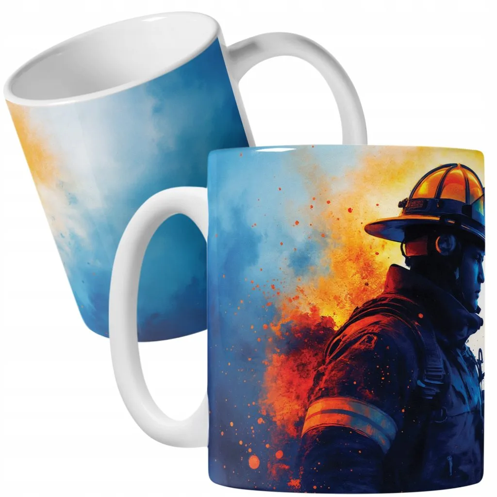 Kubek ceramiczny Dla Strażaka Wóz Strażacki Dla Dzieci Prezent
