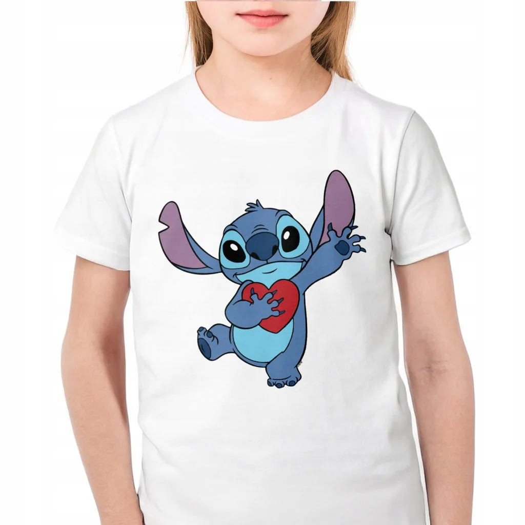 Koszulka biała dziecięca Stitch Lilo i Stich Dla Fanów