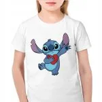 Koszulka biała dziecięca Stitch Lilo i Stich Dla Fanów