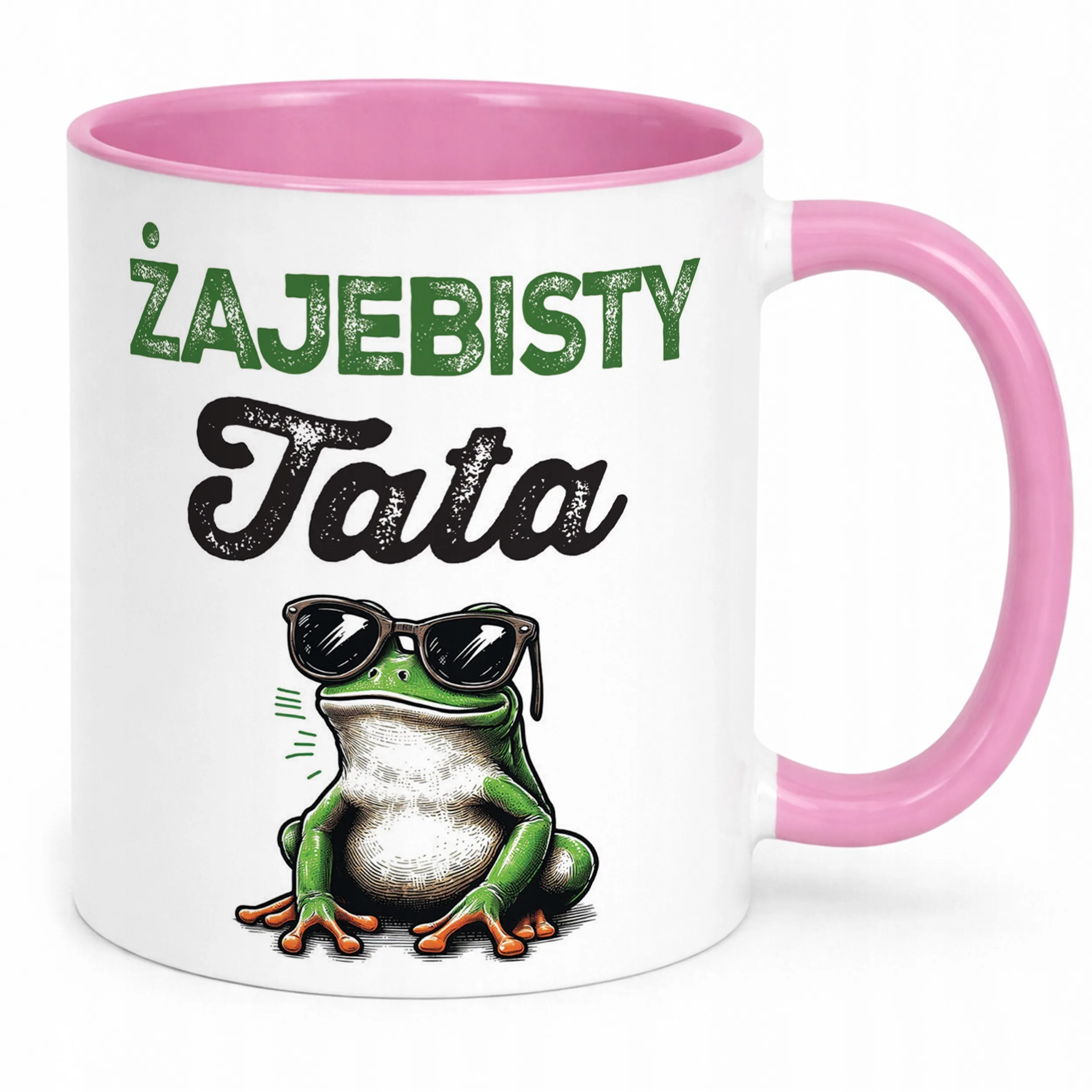 Kubek Różowy Dzień Ojca Dla Taty Żajebisty Tata Prezent