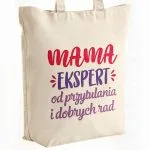 Torba bawełniana premium na zakupy Dzień Matki Prezent Mama Ekspert