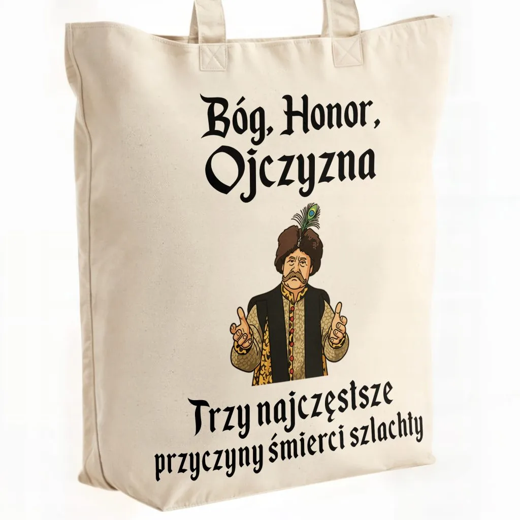 Torba bawełniana premium na zakupy 1670 Bóg Honor Ojczyzna