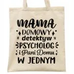 Torba bawełniana na zakupy Dzień Matki Dla Mamy Prezent Detektyw Psycholog