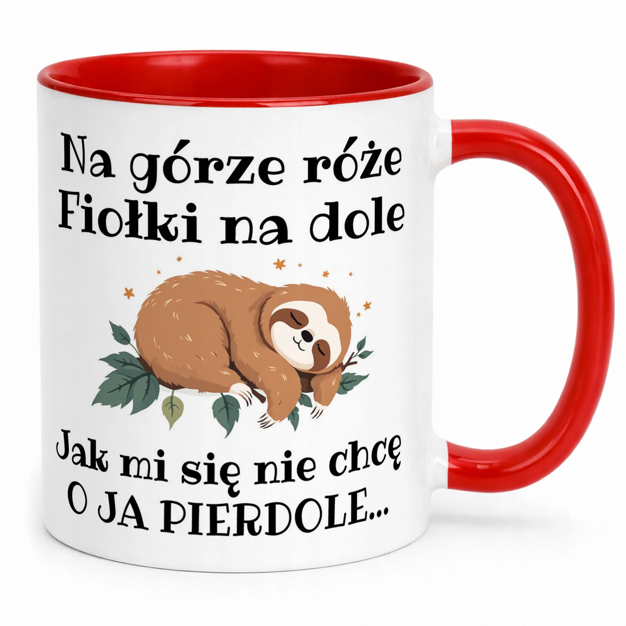 Kubek ceramiczny Jak Mi Się Nie Chcę Śmieszny Zabawny Prezent