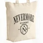 Torba bawełniana premium na zakupy Wednesday Nevermore Dla Fanów Serialu