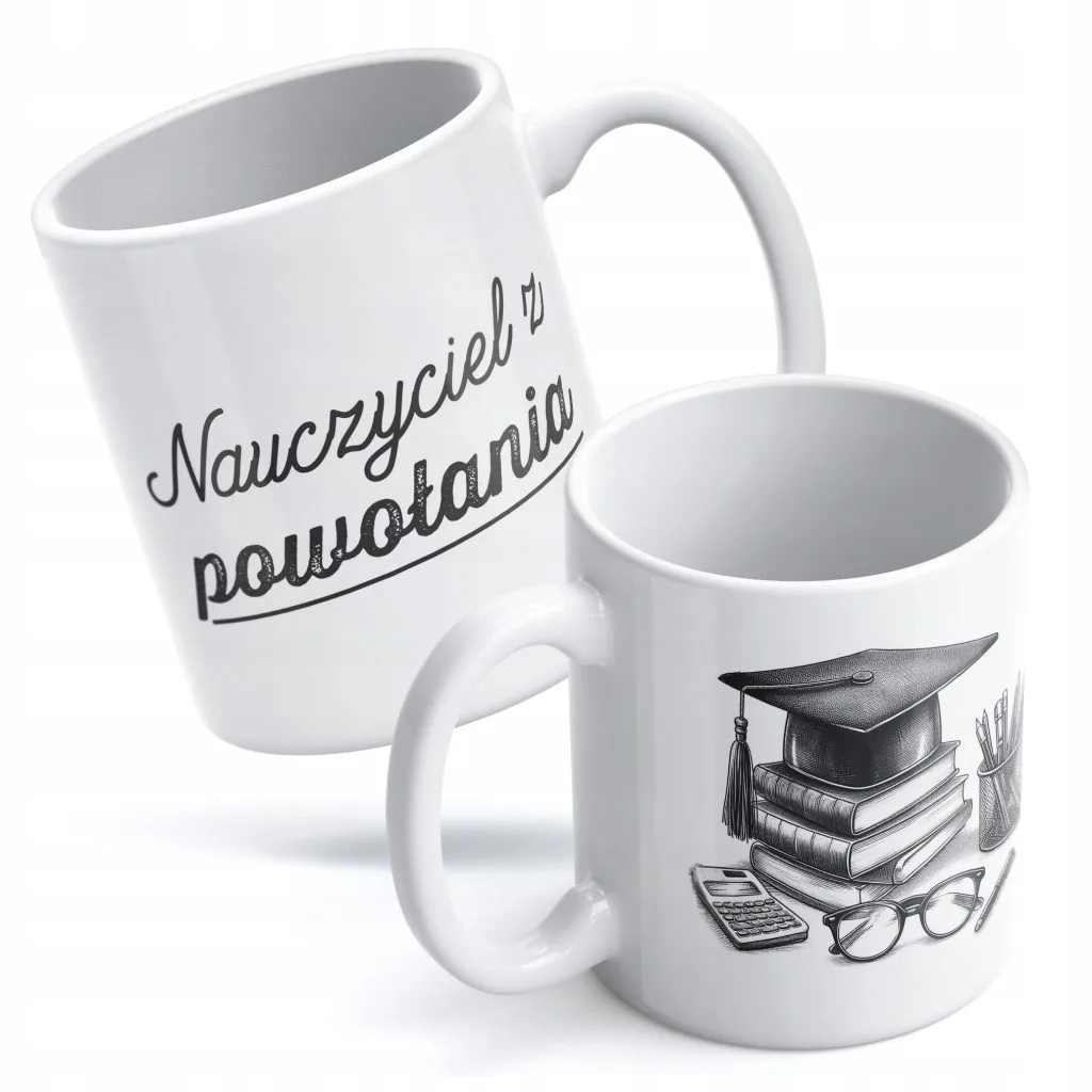 Kubek ceramiczny 330 ml Dzień Nauczyciela Nauczyciel z powołania Prezent