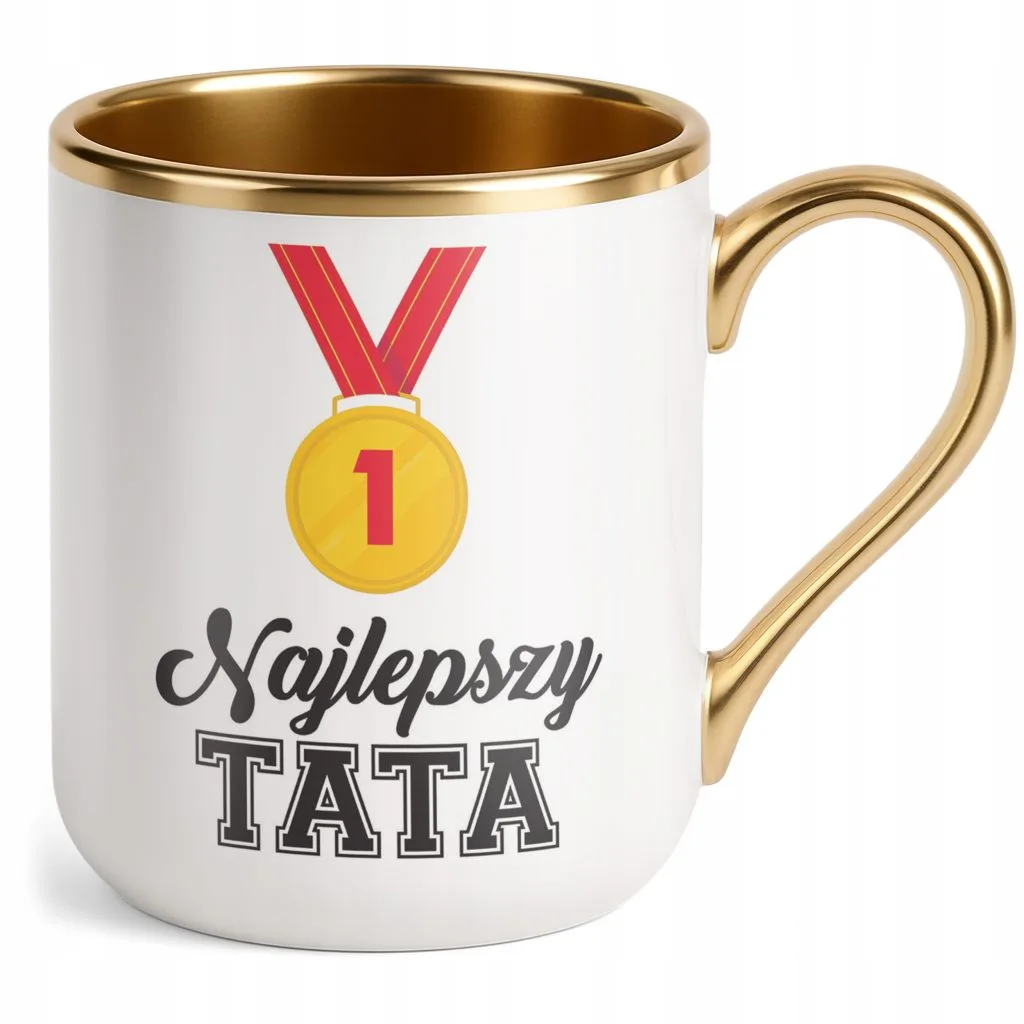 Kubek Premium Złoty Dzień Ojca Dla Taty Najlepszy Tata Prezent