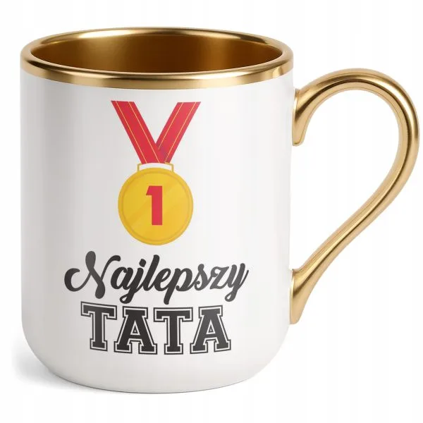Kubek Premium Złoty Dzień Ojca Dla Taty Najlepszy Tata Prezent