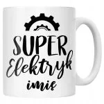 Kubek Ceramiczny Personalizowany Super Elektryk Prezent Upominek