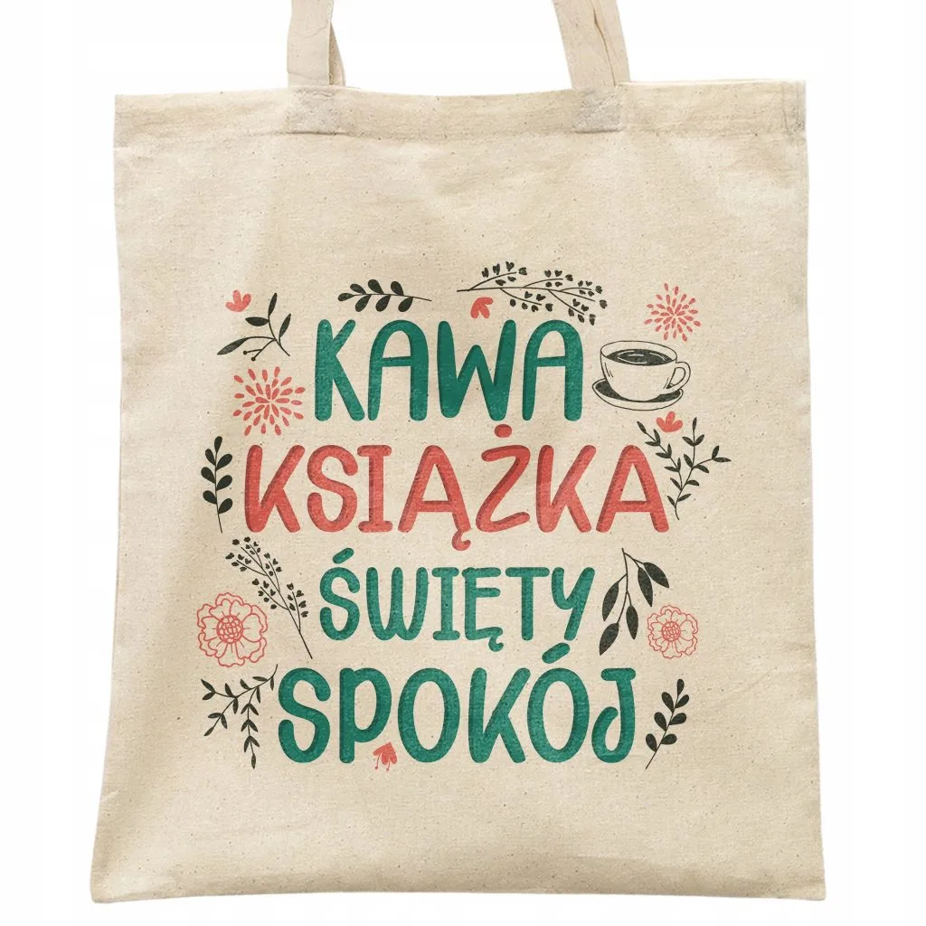 Torba bawełniana na zakupy prezent na Dzień Kobiet Święty Spokój