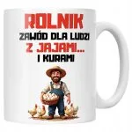 Kubek ceramiczny Rolnik Dla Rolnika Kury Zabawny Prezent Upominek