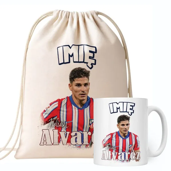 Zestaw personalizowany Kubek + Plecak Álvarez Atlético Madryt