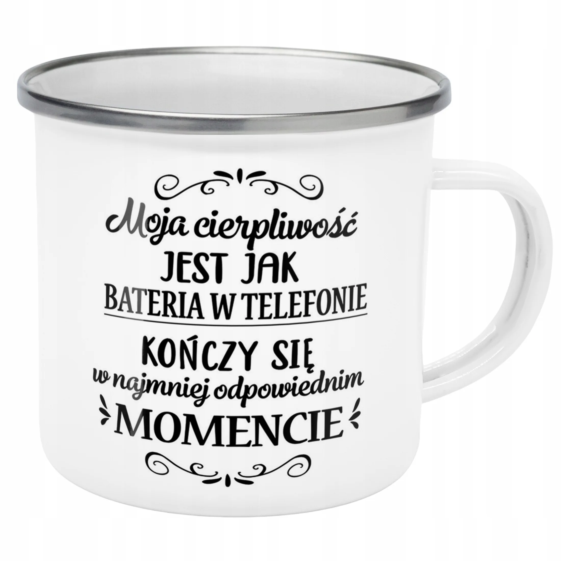Emaliowany Kubek Garnuszek Dzień Kobiet Dla Kobiety Prezent Upominek