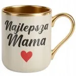 Kubek Premium Złoty Ecru Dzień Matki Dla Mamy Prezent Najlepsza Mama