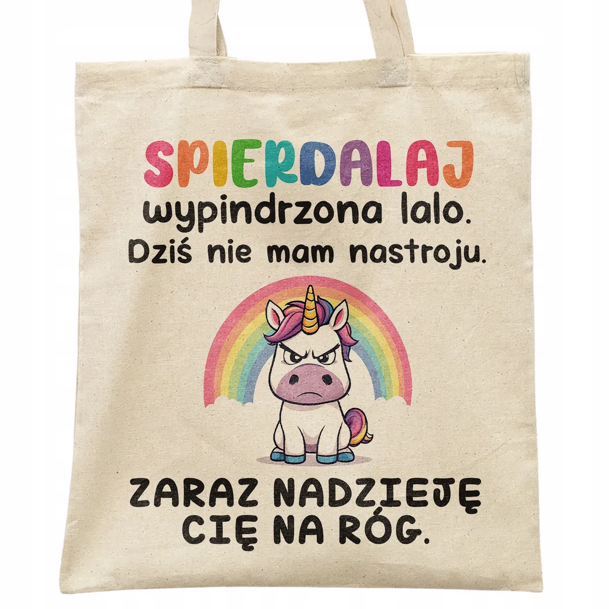 Torba bawełniana na zakupy Spie***laj Wypindrzona Lalo Zabawny Prezent