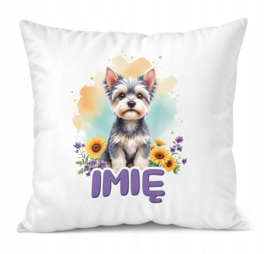 Poduszka 38x38cm Personalizowana Pies Piesek Zwierzak Słodki Dla Dzieci