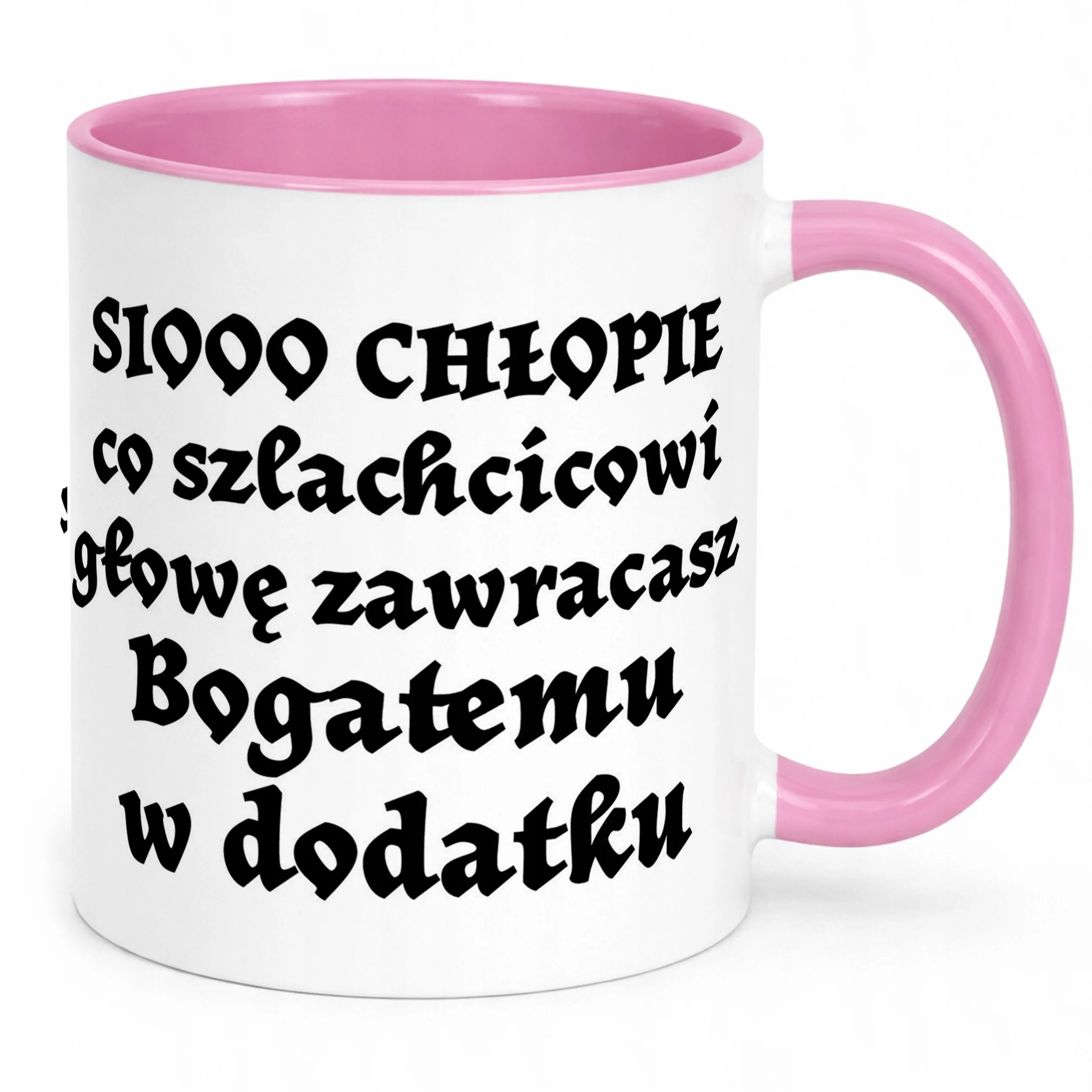 Kubek Różowy 1670 Sio Chłopie Dla Fanów Serialu Prezent
