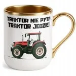 Kubek Premium Złoty Rolnik Dla Rolnika Traktor Zabawny Prezent