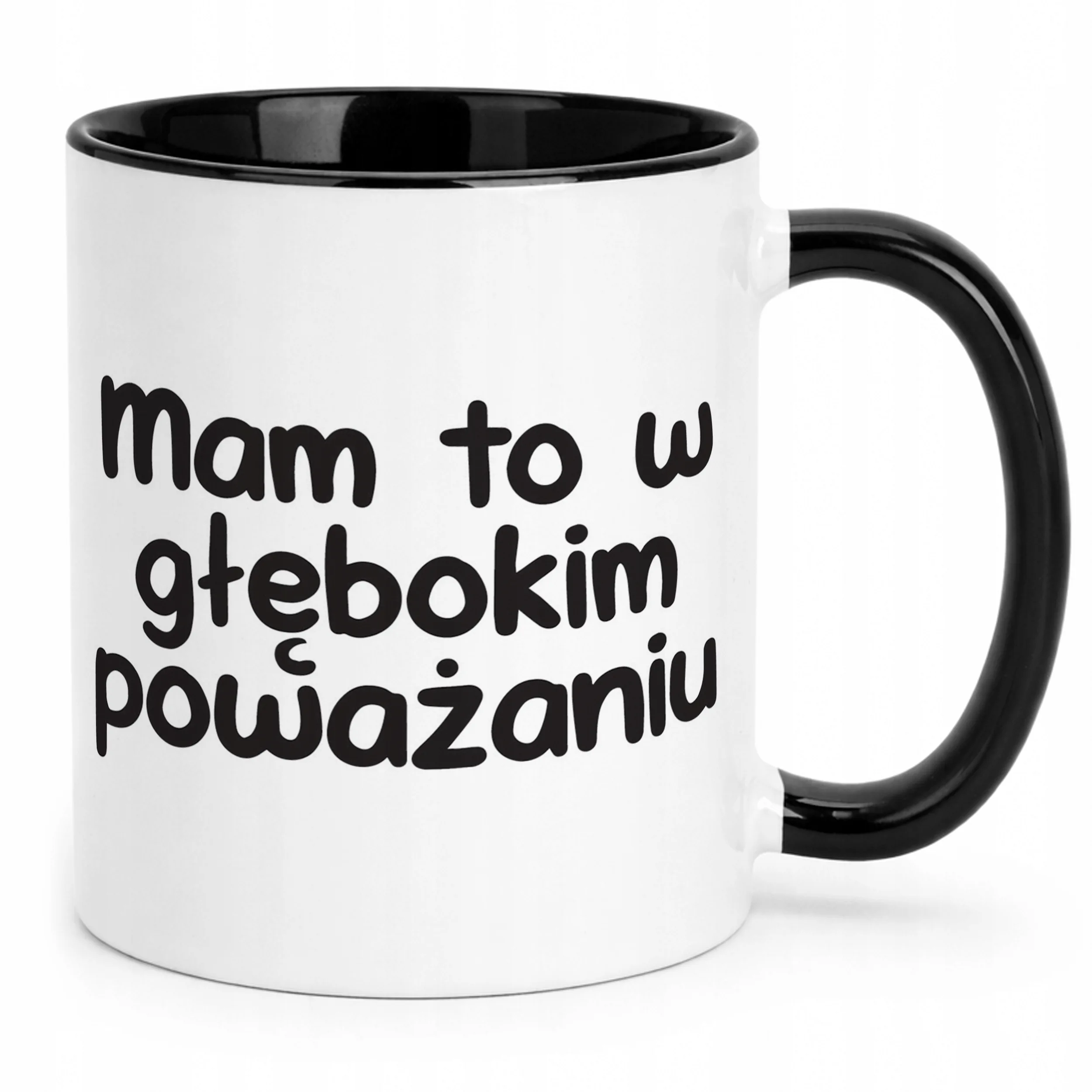 Kubek Czarny Mam To W Głębokim Poważaniu Śmieszny Zabawny Prezent