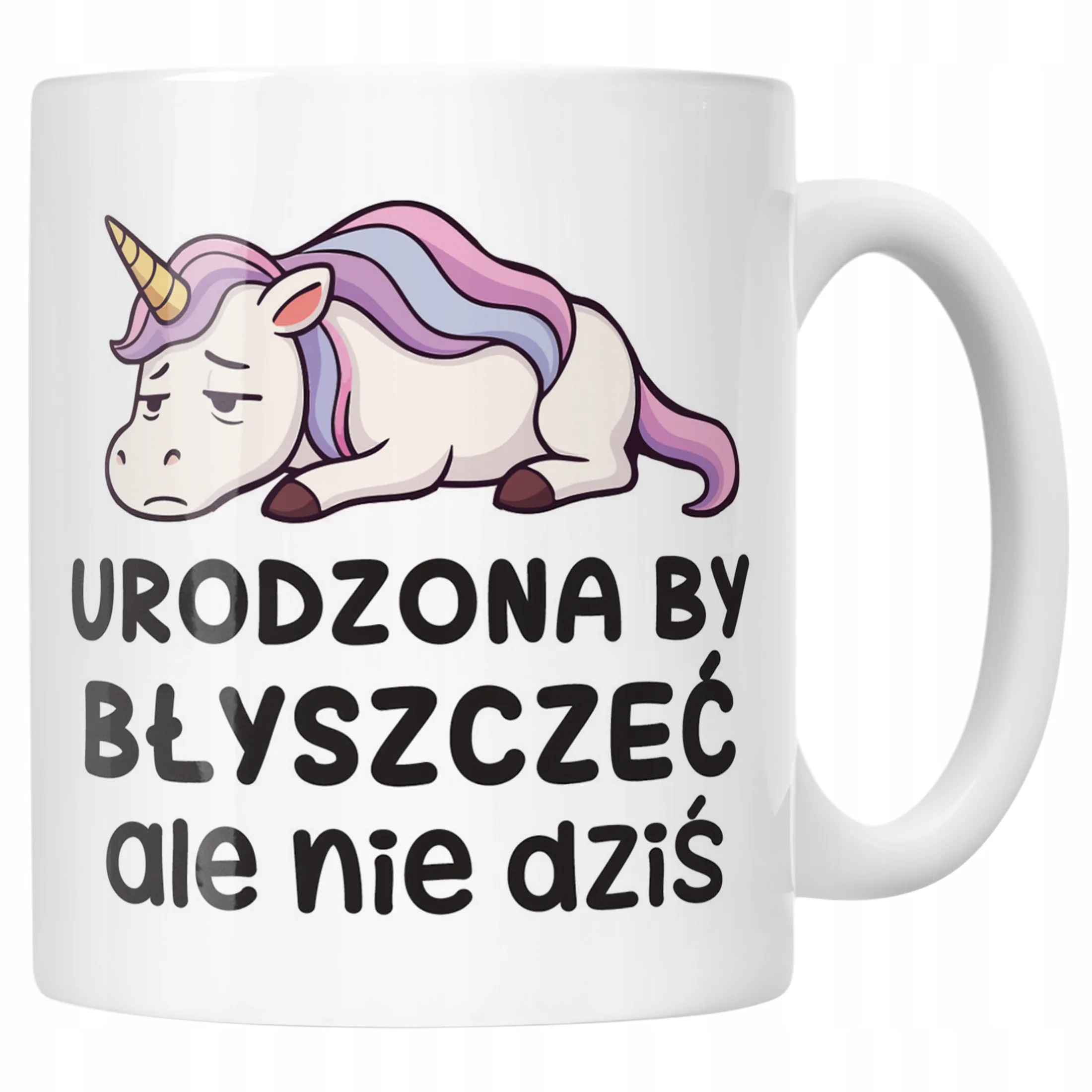 Kubek ceramiczny Urodzona By Byszczeć Śmieszny Zabawny Prezent